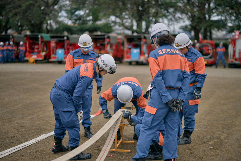 いざというときのために訓練を積んでいます